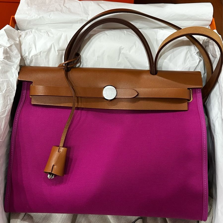 Hermes herbag 31 木蘭粉 B刻-5
