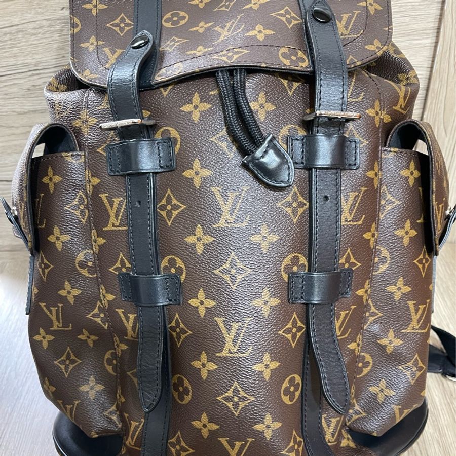 Lv經典老花後背包M43735(台灣專櫃購入)-12