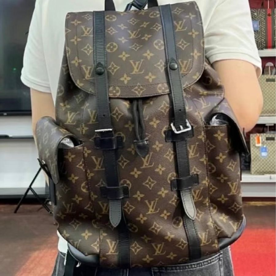 Lv經典老花後背包M43735(台灣專櫃購入)-24