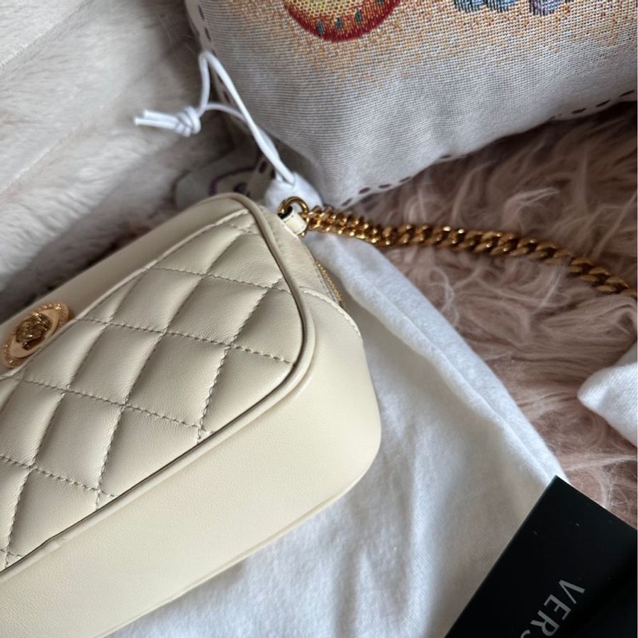 范思哲 全新 未使用品 Versace相機包 米白色 美杜莎 medusa-15