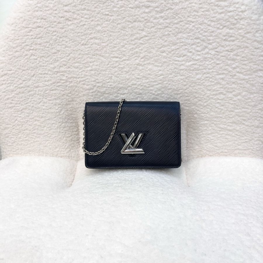 Louis Vuitton 路易威登 LV黑色EPI牛皮TWIST WOC斜背包M68560-1