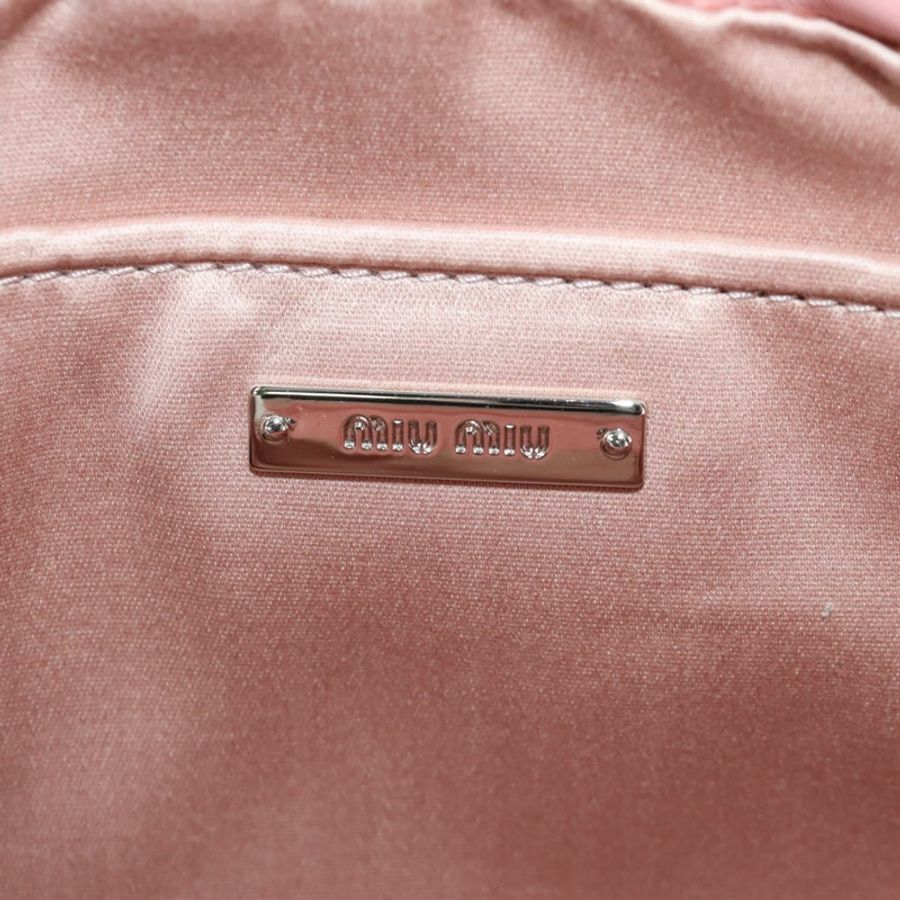 【日本直送】Miu Miu 鏈條單肩包 粉紅銀色毛絨款 正品 ARZ527M-16