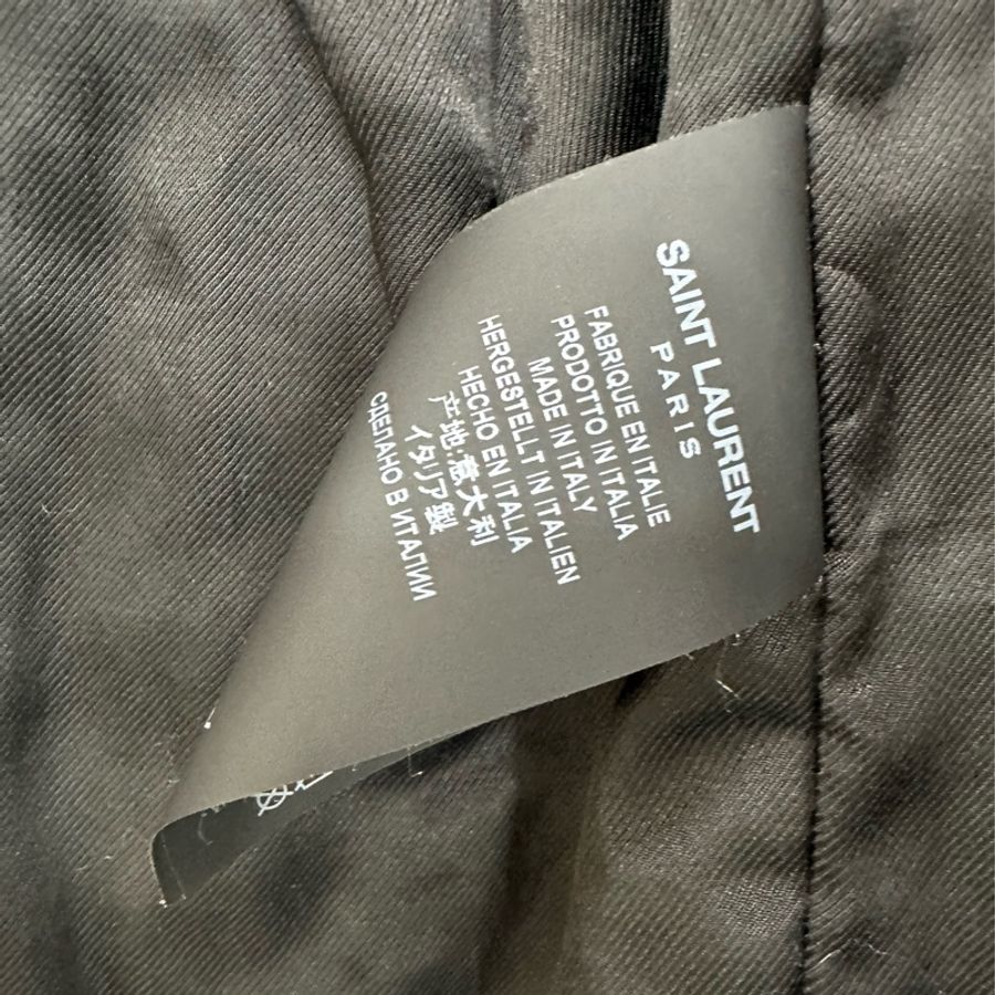 YSL/ SLP 聖羅蘭 羊皮機車夾克 外套 36碼-3