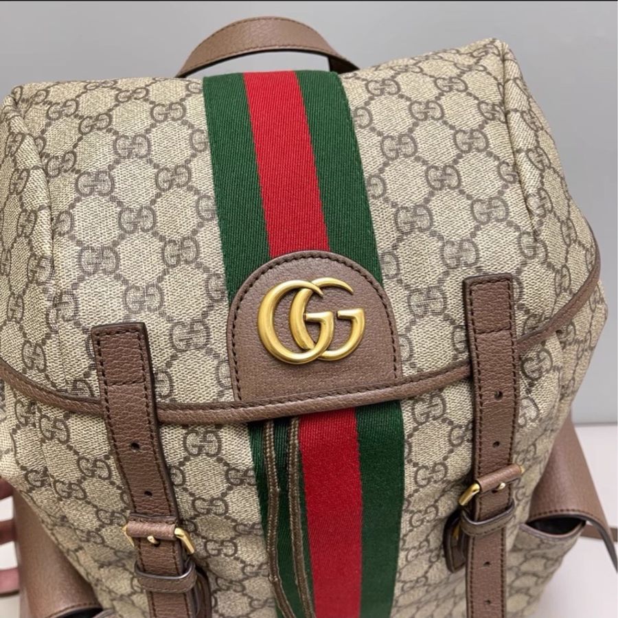#🤵🏻♂️Gucci古馳ophidia老花男士双肩包 尺寸34×40-12