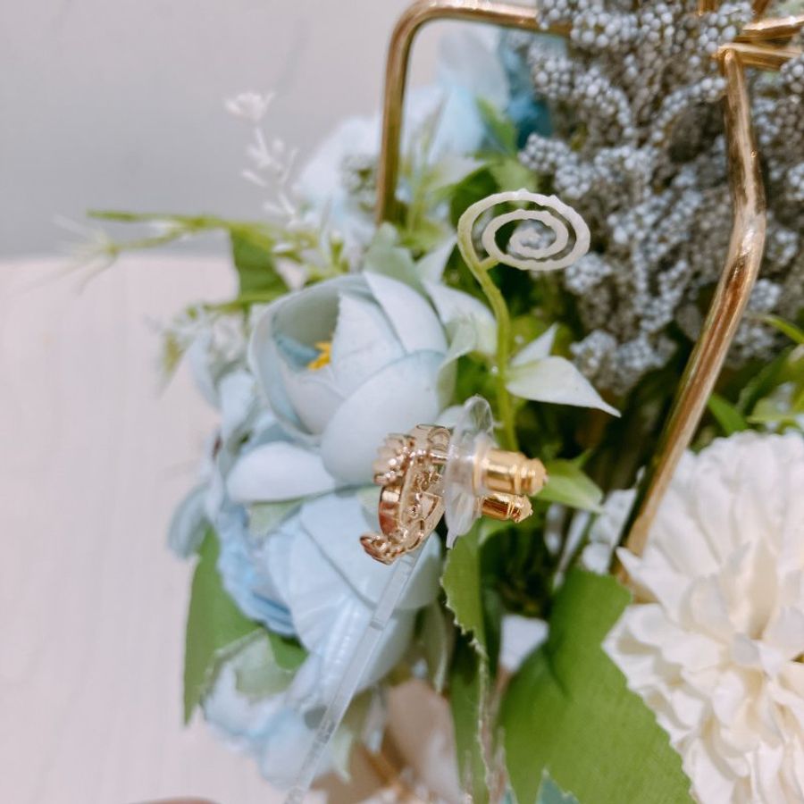 TK1996 香奈兒 經典 雙C 水晶拼褸空 耳環Chanel CC Crystal With Vault Earrings-7