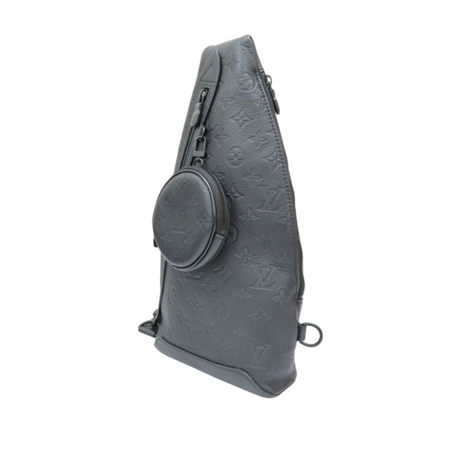 黑色 原花壓紋 牛皮 Duo Slingbag 後背包【LOUIS VUITTON LV 路易威登】 M21890-2