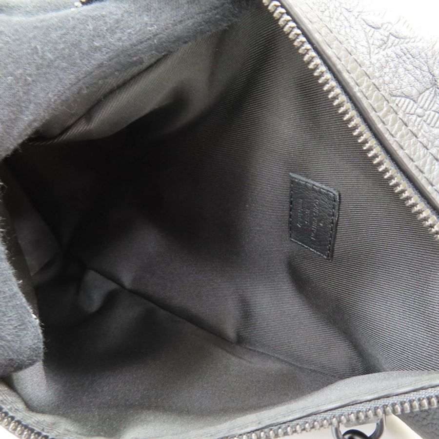 黑色 原花壓紋 牛皮 Duo Slingbag 後背包【LOUIS VUITTON LV 路易威登】 M21890-4
