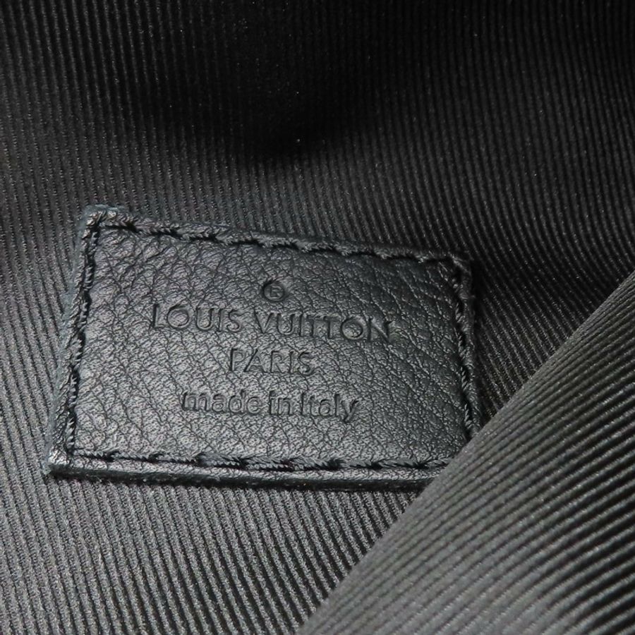 黑色 原花壓紋 牛皮 Duo Slingbag 後背包【LOUIS VUITTON LV 路易威登】 M21890-8