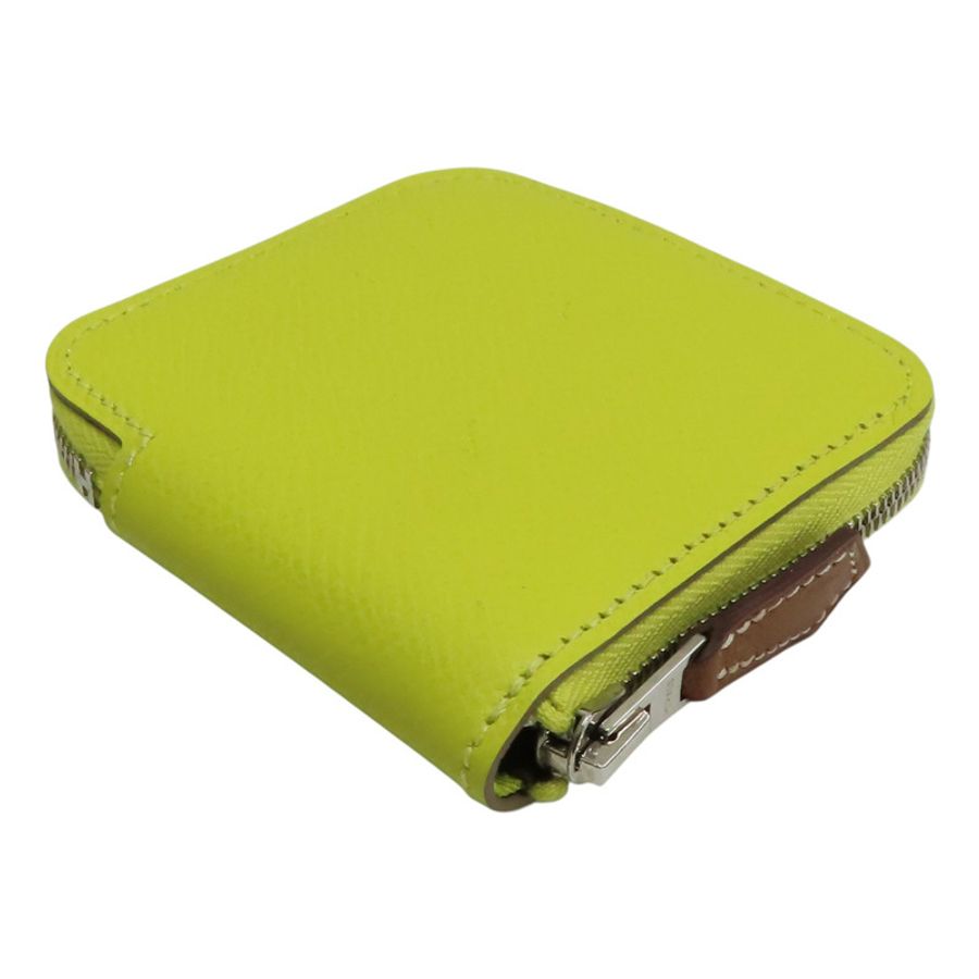 檸檬黃 Epsom牛皮 Azap coin case 零錢包 C刻【HERMES 愛馬仕】-3