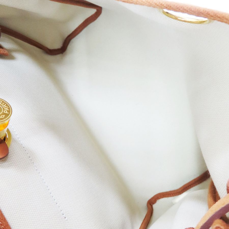 電光藍帆布 棕色牛皮 Herbag Zip 31 肩背包 B刻【HERMES 愛馬仕】-4