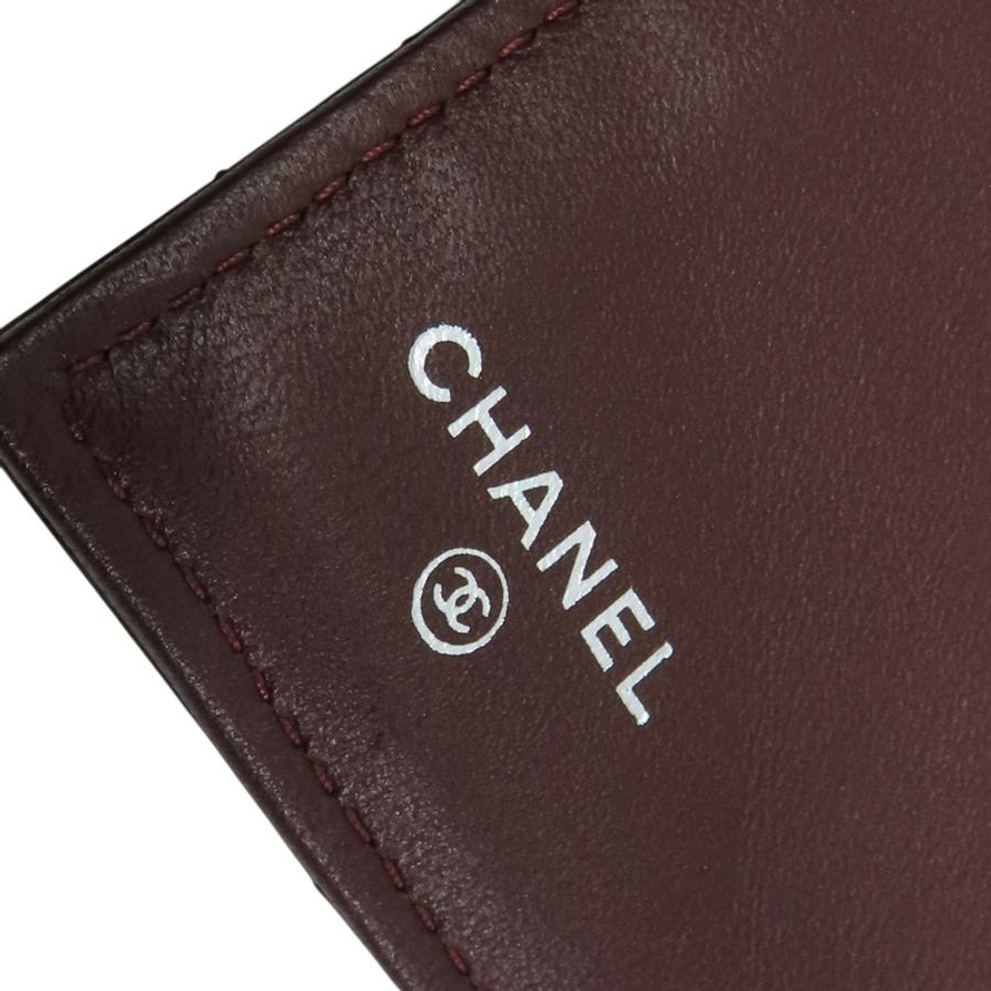 黑色 菱格紋 羊皮 Classic long wallet 銀扣 三折長夾 (無卡)【CHANEL 香奈兒】 AP0241-8