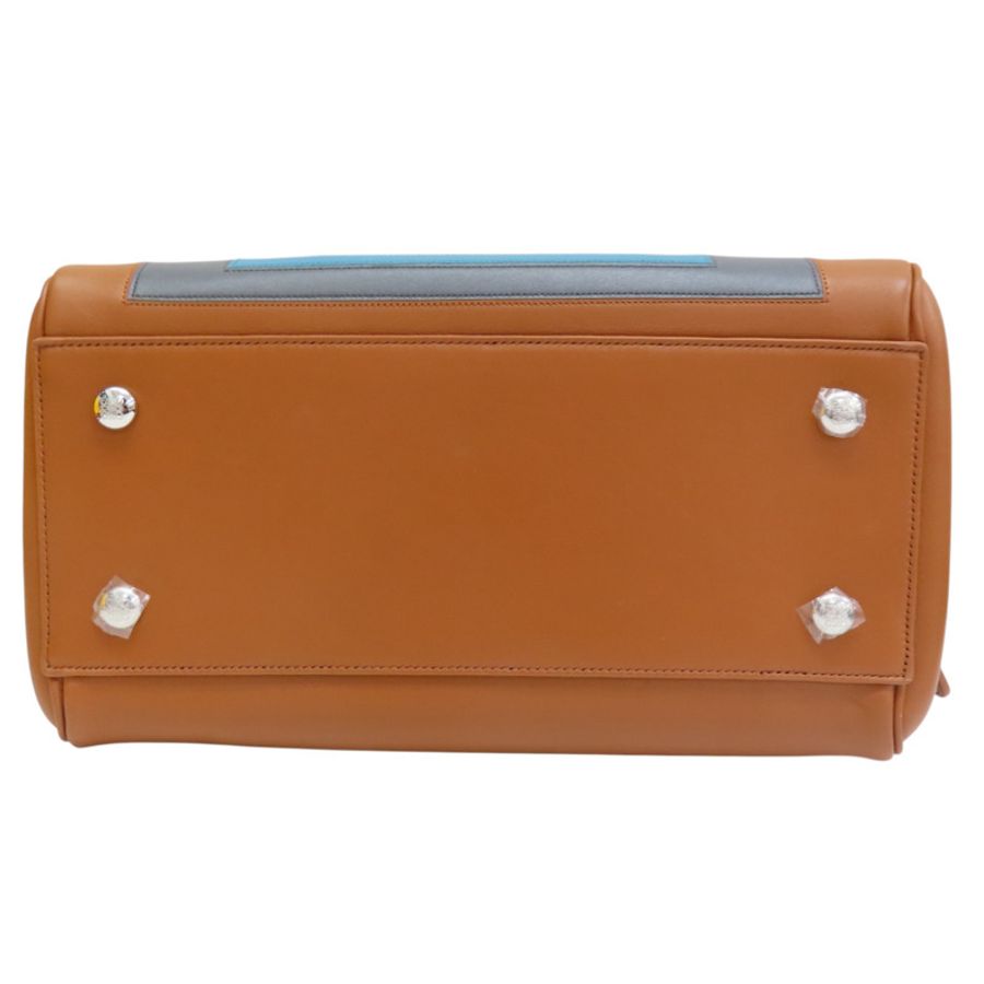 棕/灰/藍/綠色 牛皮 肩背包【LOEWE 羅威】-3