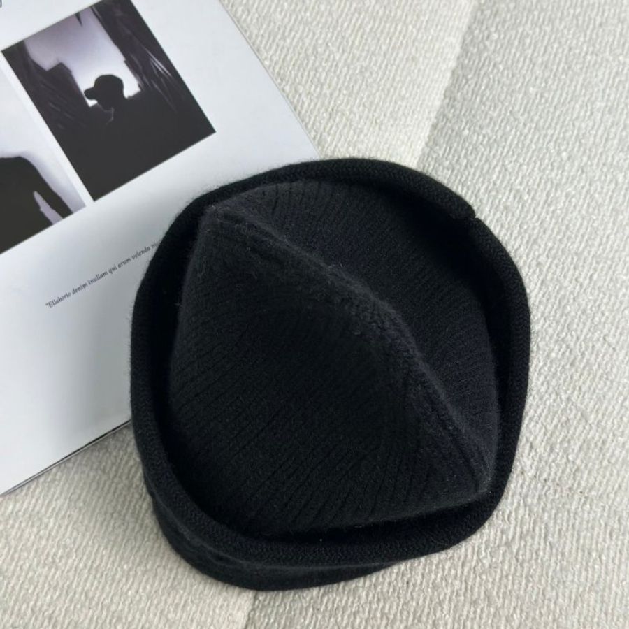 HERMES Heaven twist beanie針織毛帽 - M 黑-3