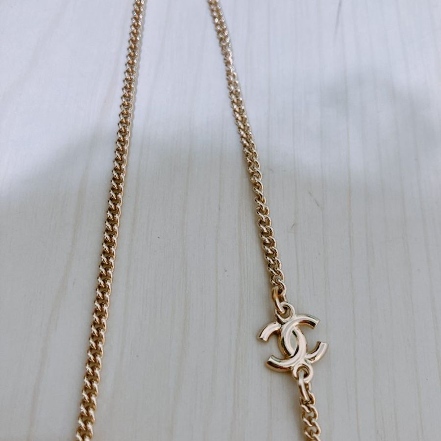 TK1997 香奈兒字母 金 水晶拼星星 頸鏈 Chanel Gold X Crystal Letters with Stars Necklace-8