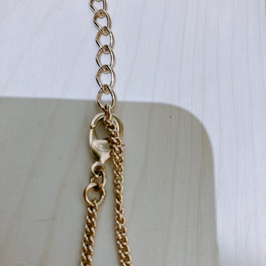 TK1997 香奈兒字母 金 水晶拼星星 頸鏈 Chanel Gold X Crystal Letters with Stars Necklace-11