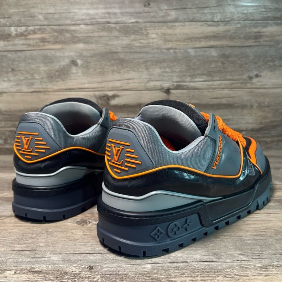 LOUIS VUITTON Trainer Maxi 黑橙 胖丁 灰橙色 42.5碼-2