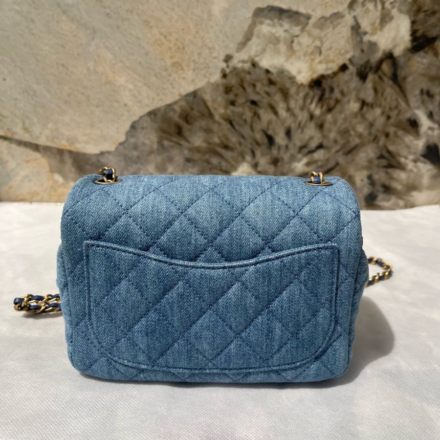 Chanel 牛仔布金球CF 17-2