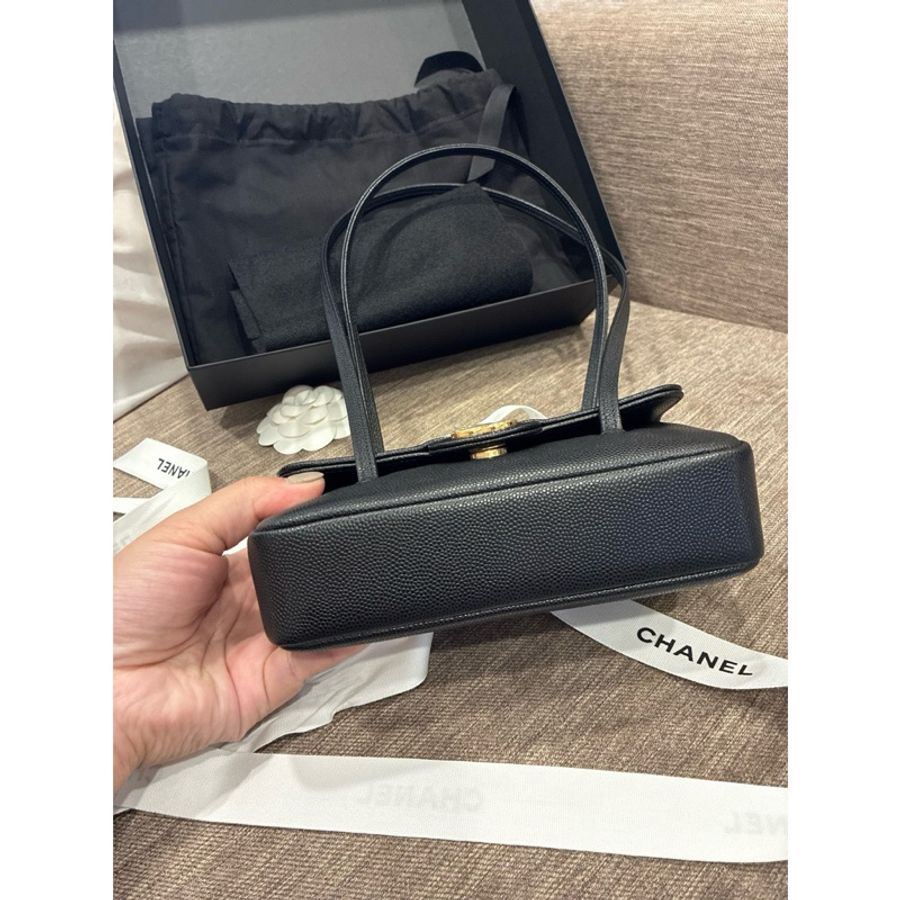 誰在找👀珍妮同款 四🈷️票🔥香奈兒Chanel 26年最火26p包王 preppy coco小款mini17cm 黑色 耐用皮革🇹🇼-3