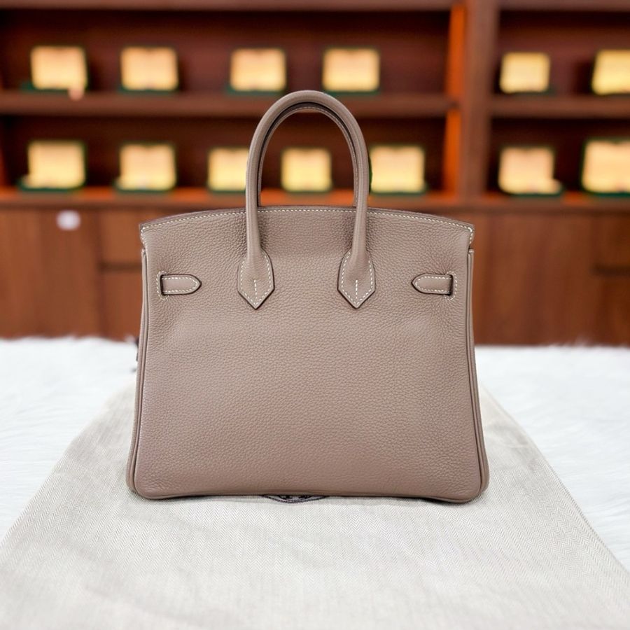 99新❤️Hermes愛馬仕Birkin25 大象灰 金扣-2