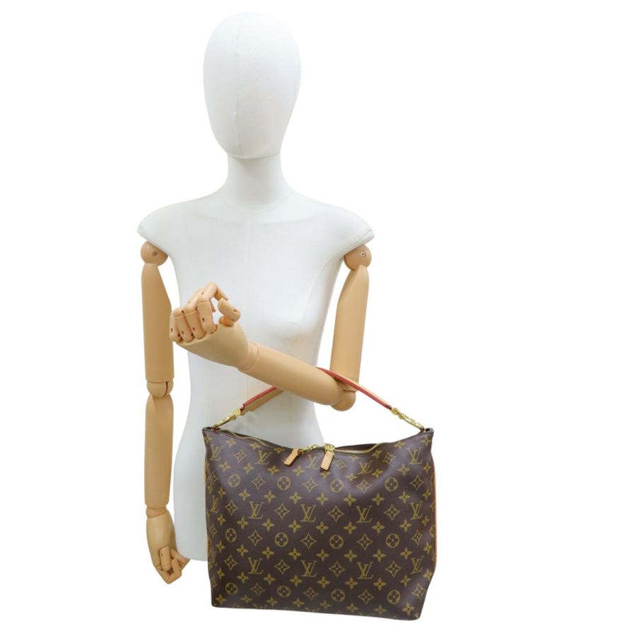 原棕花帆布SULLY MM手提包【LOUIS VUITTON LV 路易威登】M40587-8
