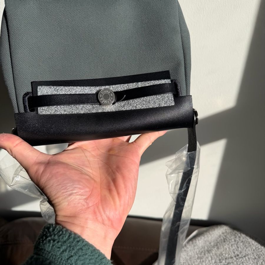 愛馬仕 mini Herbag/ Hermes Herbag Zip 20 Bag - vert mangrove w/ silver hardware 2025 墨綠 銀扣-13