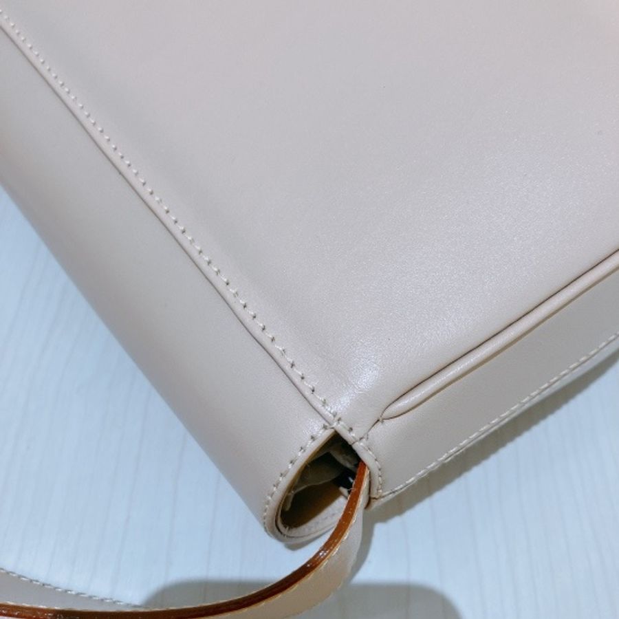 TK1977 菲拉格慕中古米白色斜挎包SALVATORE FERRAGAMO VINTAGE VARA SHOULDER BAG-11