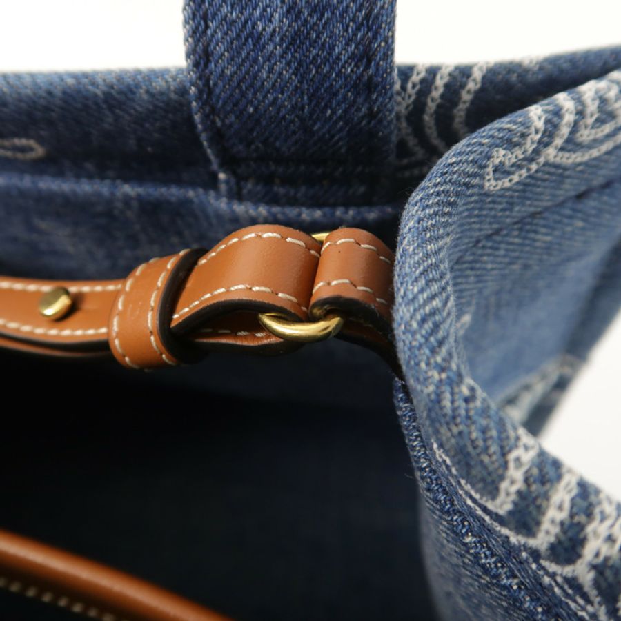 CELINE 牛仔布Small Cabas Thais金扣手挽肩背兩用袋-14