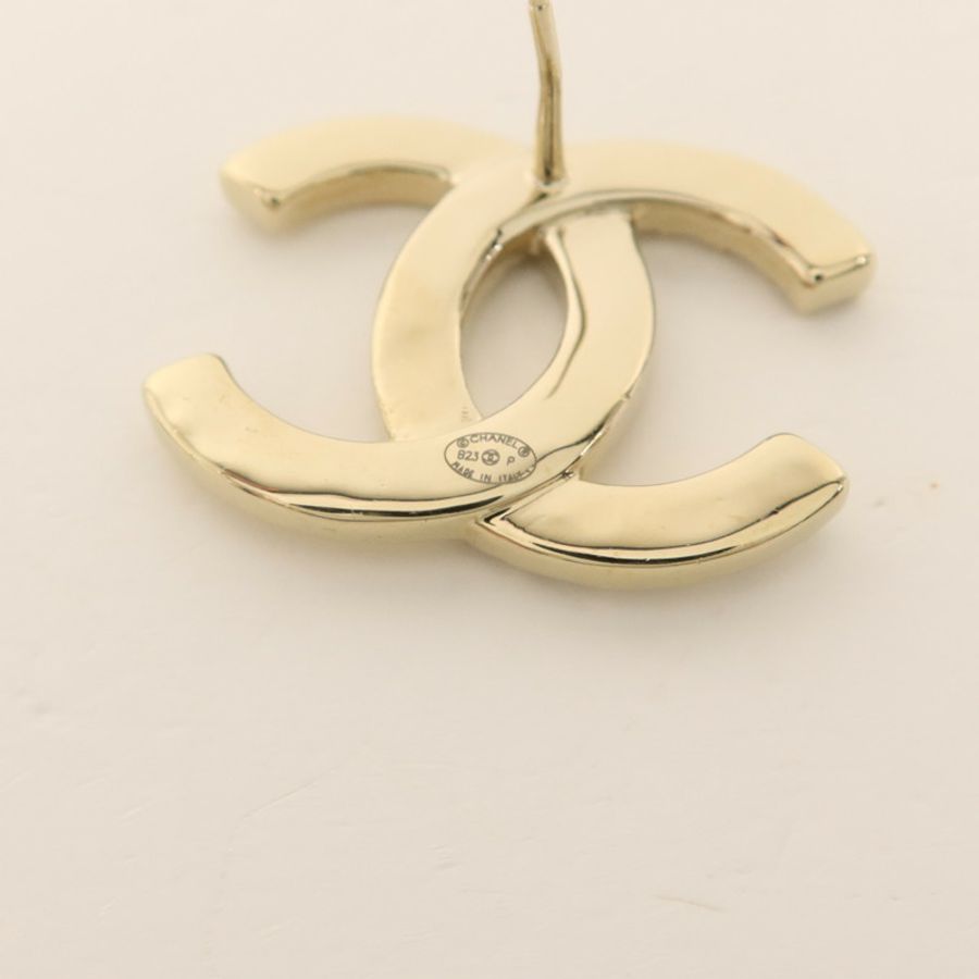 CHANEL 金屬/水晶Pierced Earring耳環-6