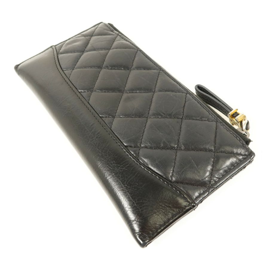 CHANEL 牛皮皮革Long Wallet金扣長錢包-3