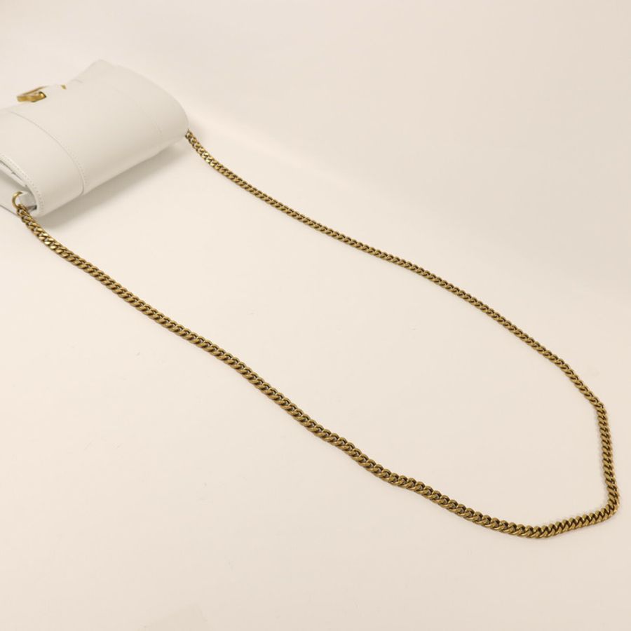 BALENCIAGA 牛皮皮革Hourglass Wallet On Chain金扣鏈帶肩背袋-8