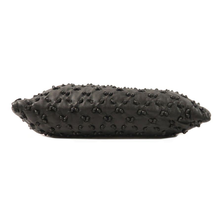 CHANEL 羊皮皮革Chic Knot Clutch Bag鏈帶肩背袋-3