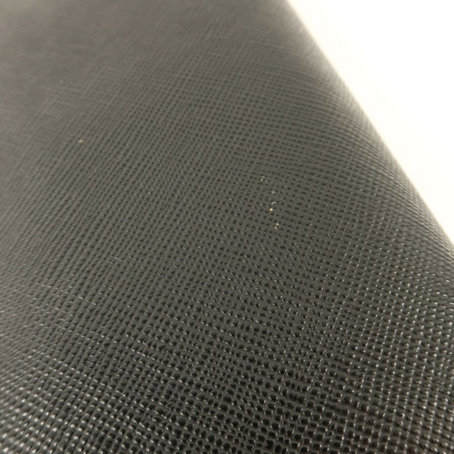 PRADA Saffiano皮革Long Round Wallet銀扣長錢包-15