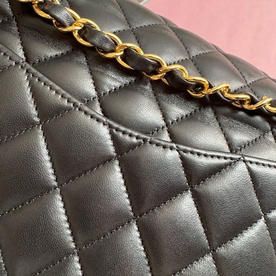 ✨閒置 香奈兒必買包款 CHANEL 黑色羊皮COCO25-25