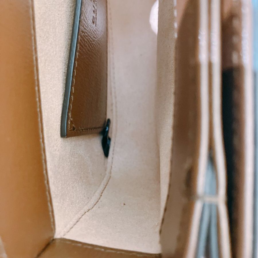 TK1987 古馳 迷你馬鞍包 斜背包 單肩 Horsebit 1955 Small Shoulder Bag Canvas Brown-18