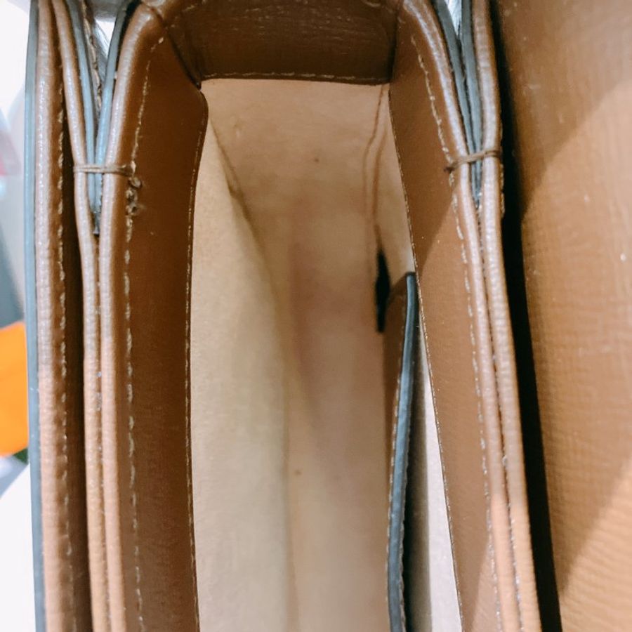 TK1987 古馳 迷你馬鞍包 斜背包 單肩 Horsebit 1955 Small Shoulder Bag Canvas Brown-20