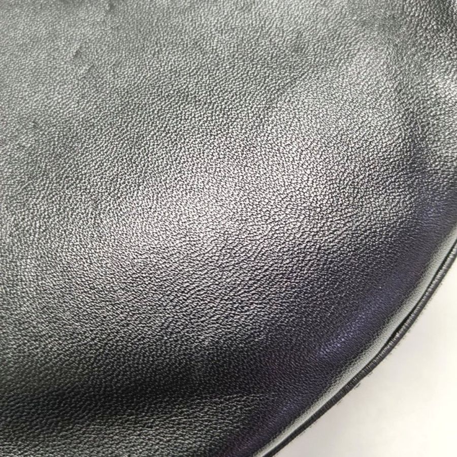 BALENCIAGA Souvenirs黑色絲絨斜挎包腰包/胸包金色銀色五金-8