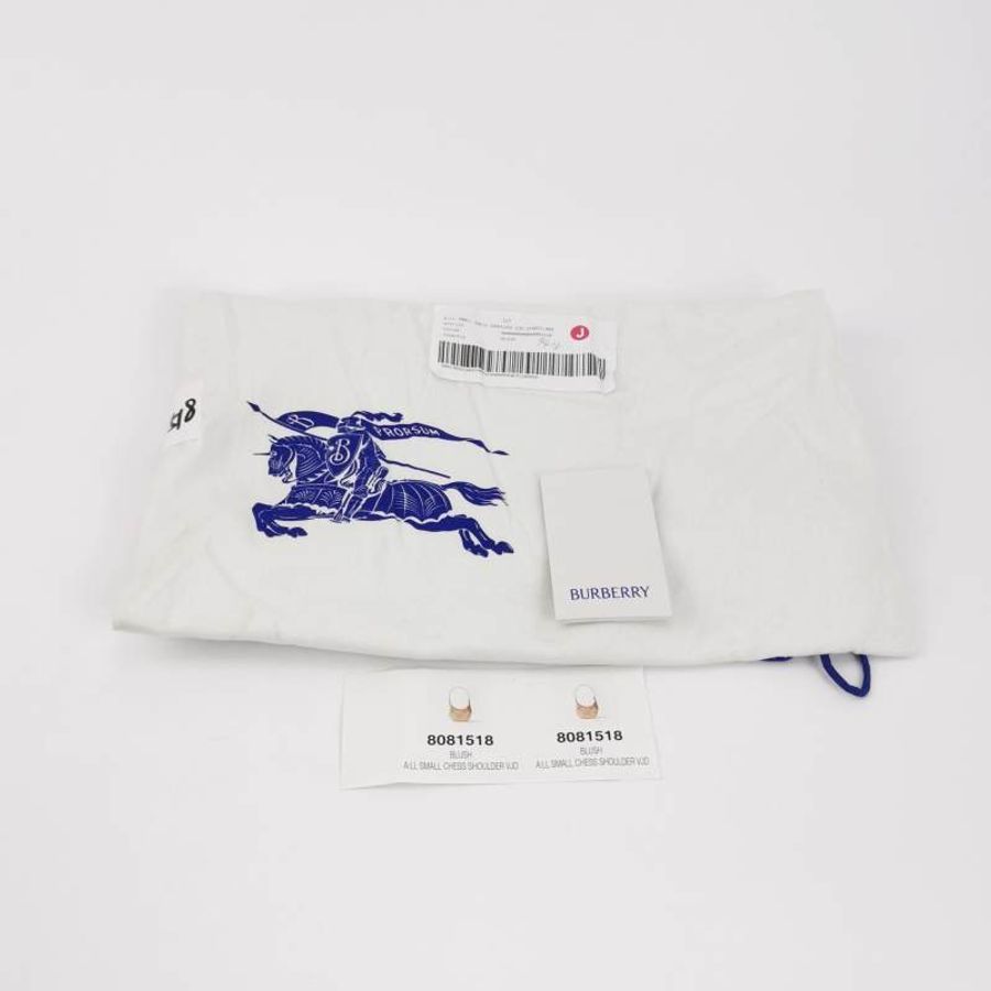 Burberry Chess牛皮拼色馬頭金屬裝飾單肩包9.8新-8