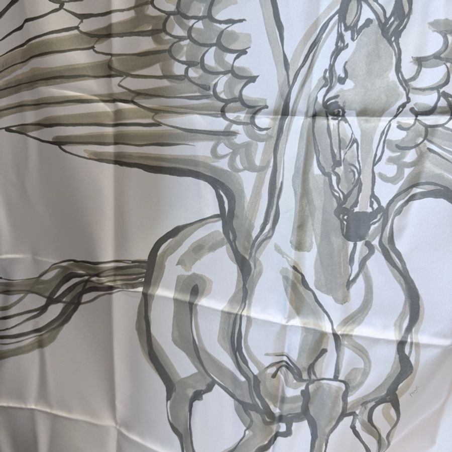 全新✨Hermes✨自由飛馬 Libre comme pegase 絲巾 90-3