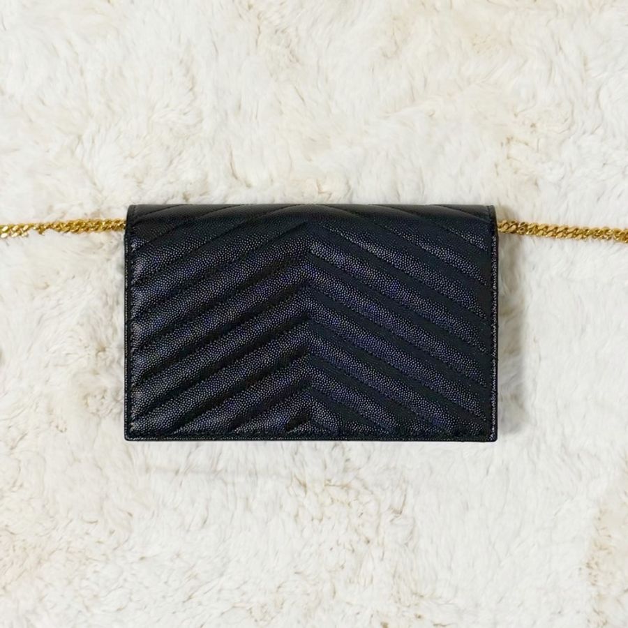 Saint Laurent YSL WOC 魚子醬 19cm 黑金｜✨Wisher惟奢名品✨-1