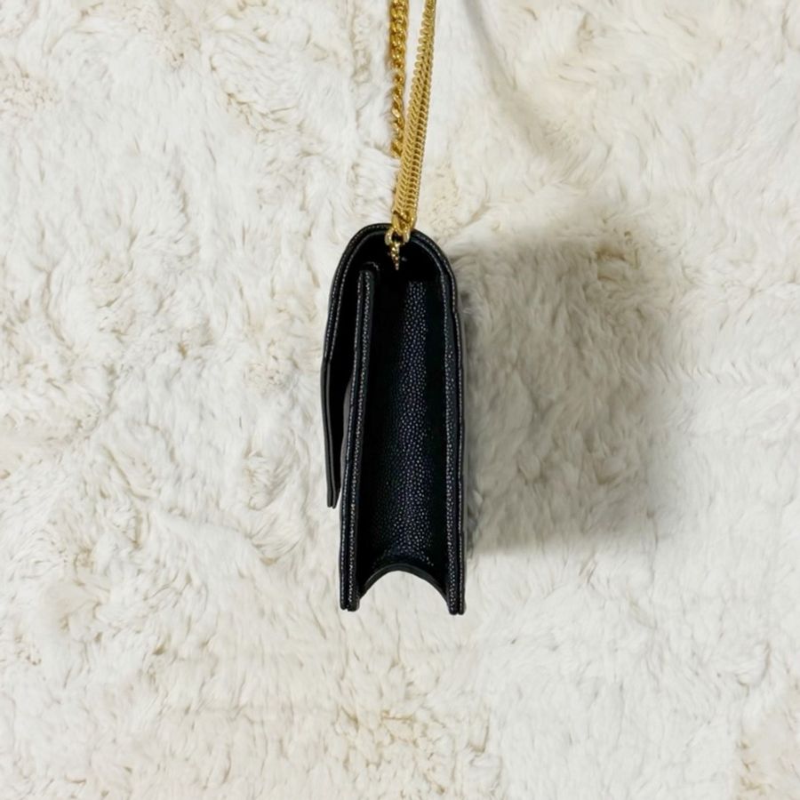 Saint Laurent YSL WOC 魚子醬 19cm 黑金｜✨Wisher惟奢名品✨-3