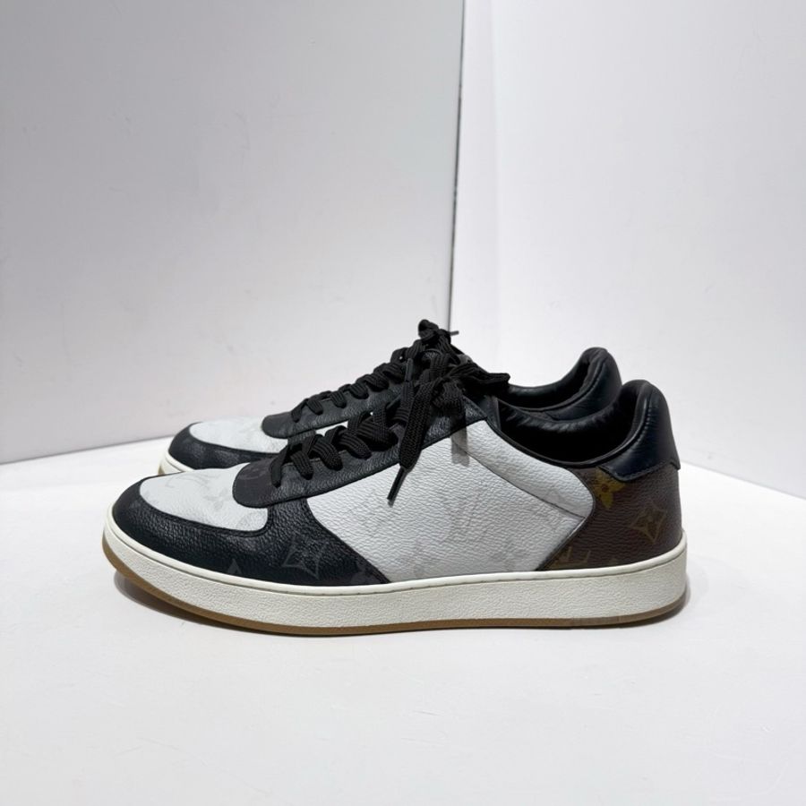 路易威登/Louis Vuitton Rivoli 7碼 41碼低幫板鞋運動鞋三色老花拼色-0