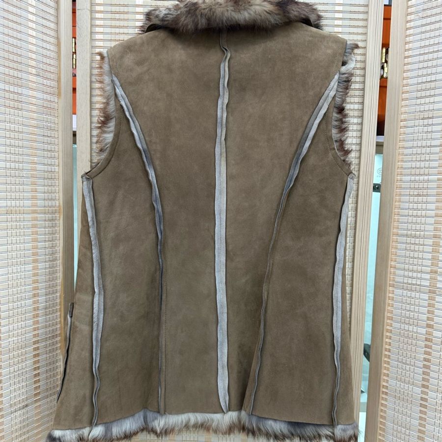 Fendi 芬迪 中古皮草羊毛馬甲 38碼-1