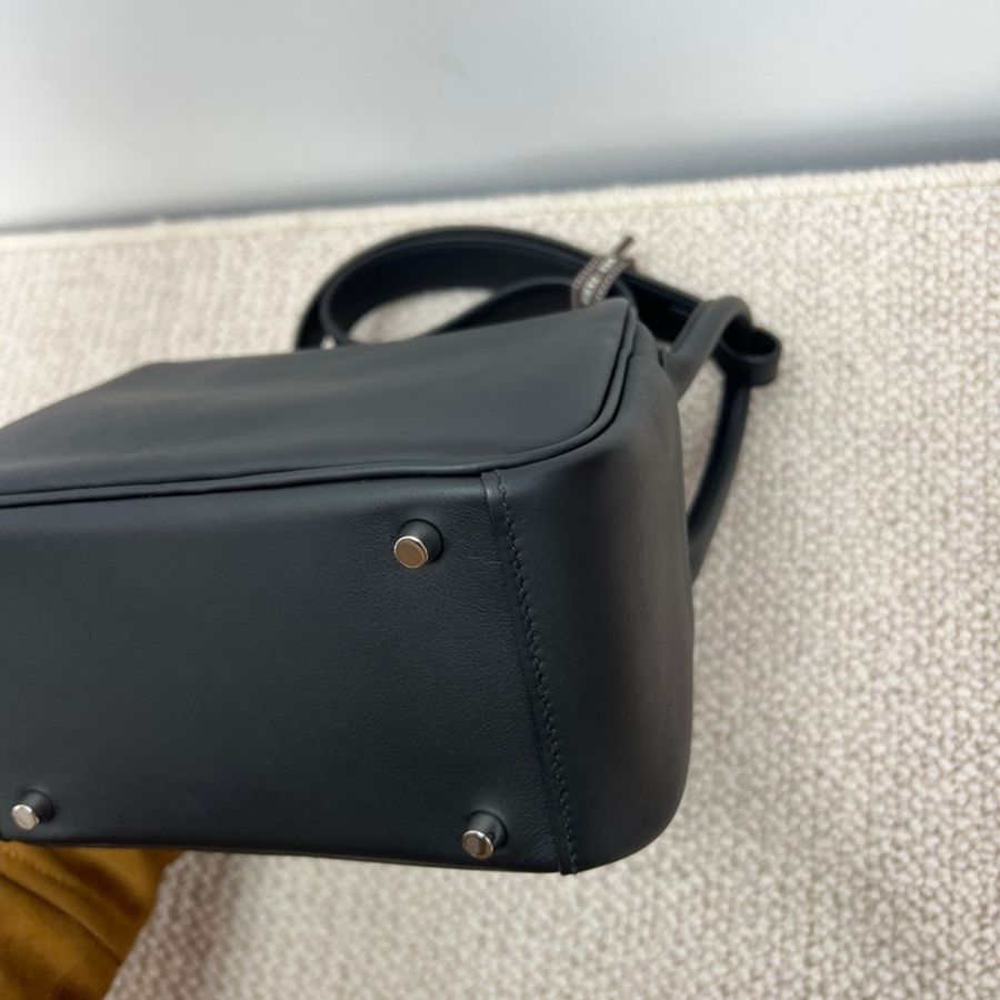 Hermes 愛馬仕 Mini lindy 黑色 Swift皮 CT鴛鴦扣-7