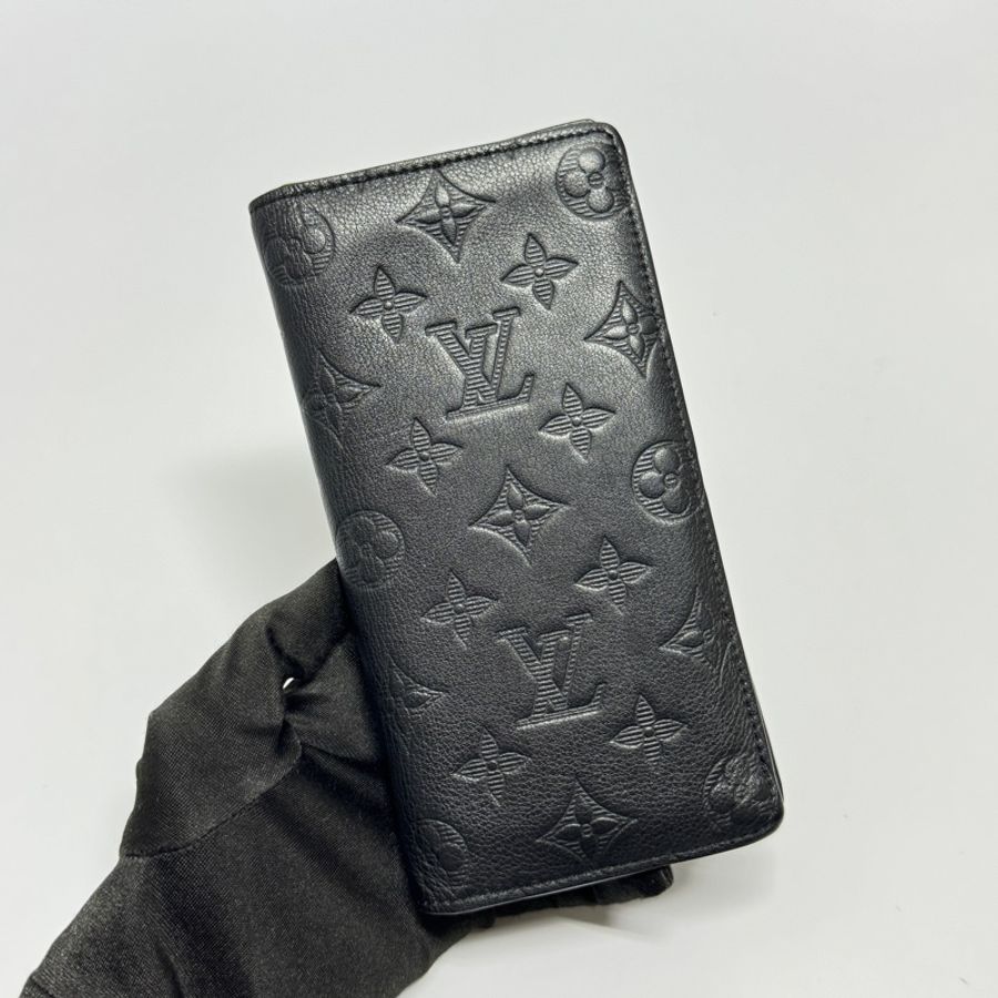 【極新全配🎁】 LV M62900 晶片款 Shadow高級牛皮革 全黑長夾 (專櫃32,700)-4
