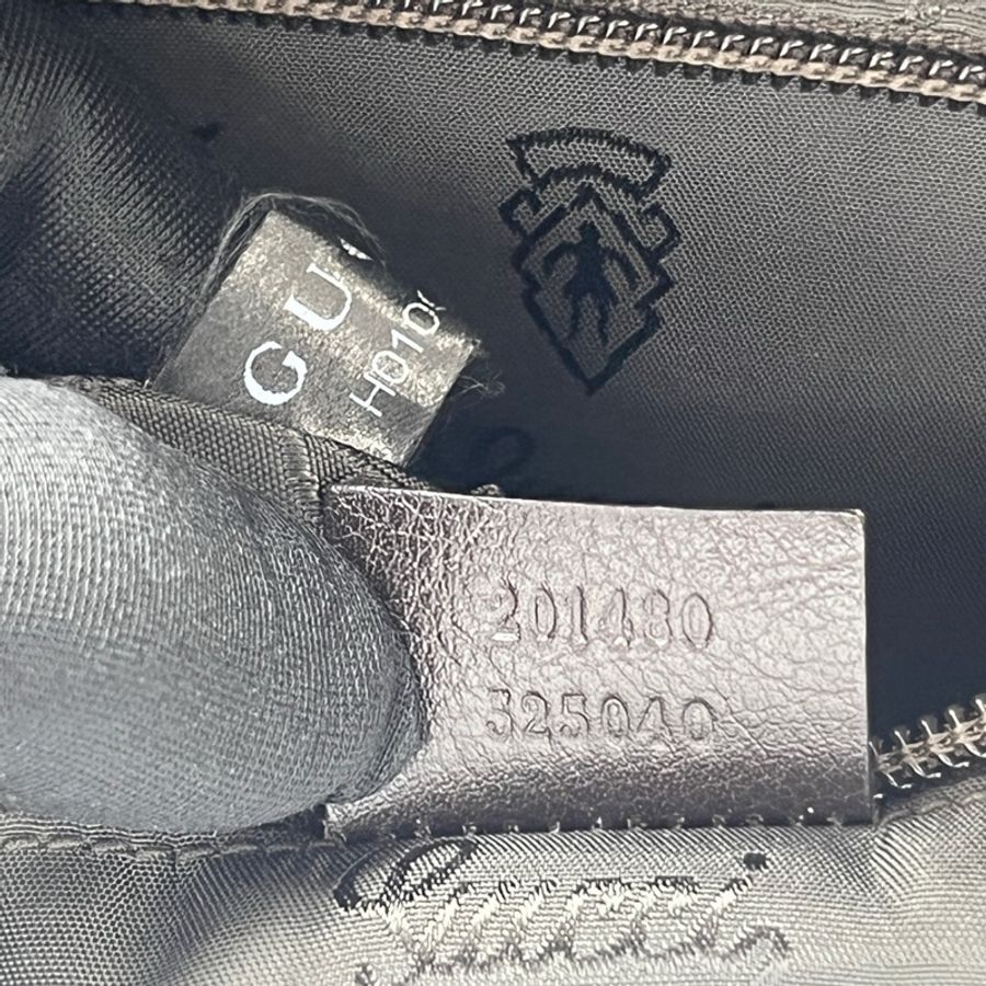 Gucci古馳 老花壓紋牛皮公文包 棕色 無肩帶-7