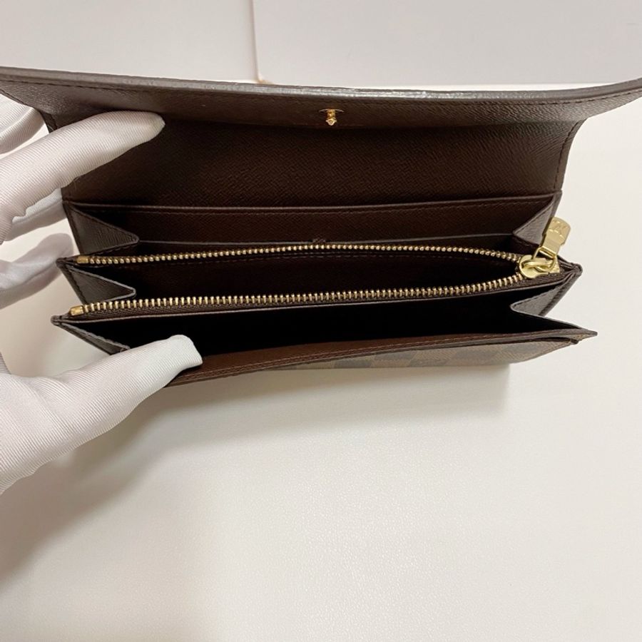 LV 經典款棋盤格錢夾 長款錢包 棕色內里 尺寸:19*10 附件:盒子 塵袋-2