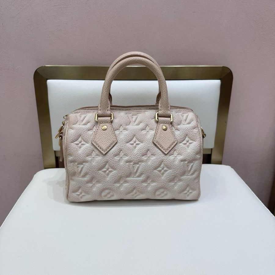LV sp20日月星辰系粉枕頭包肩背包芯片款 20*14 98新配件鎖鑰匙肩帶 塵袋-7