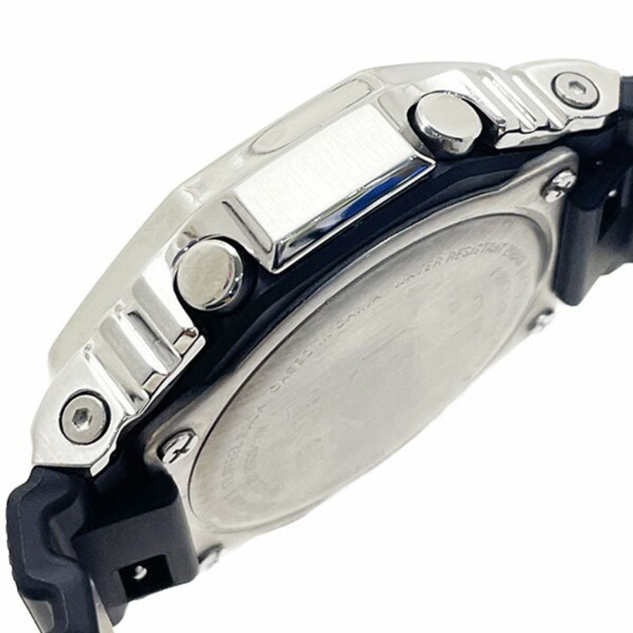 Casio G-Shock 手錶,金屬錶殼,GBM-2100A-1A3JF,指針/數位雙顯 2100 系列 5729,樹脂錶帶,綠色,卡西歐 G-SHOCK,八角形錶盤,太陽能動力,移動互聯,指針/數字雙顯,男士 XW-16856-4