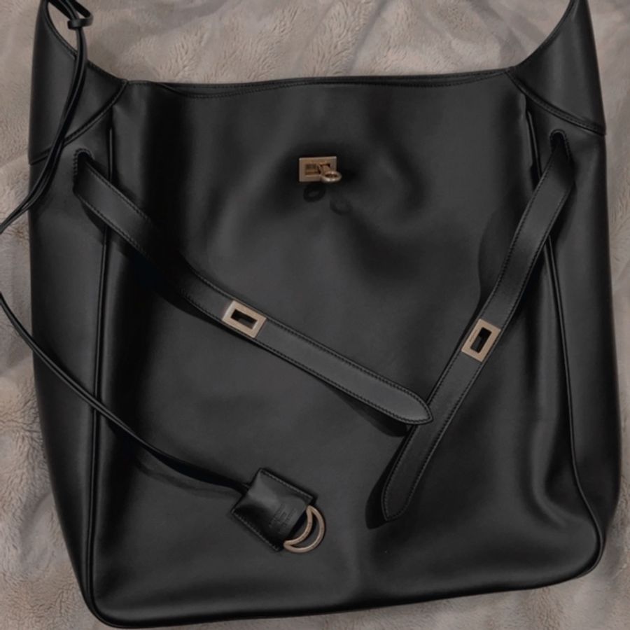 Balenciaga Large Bel Air 黑金皮革（Hobo包 ）巴黎世家-6