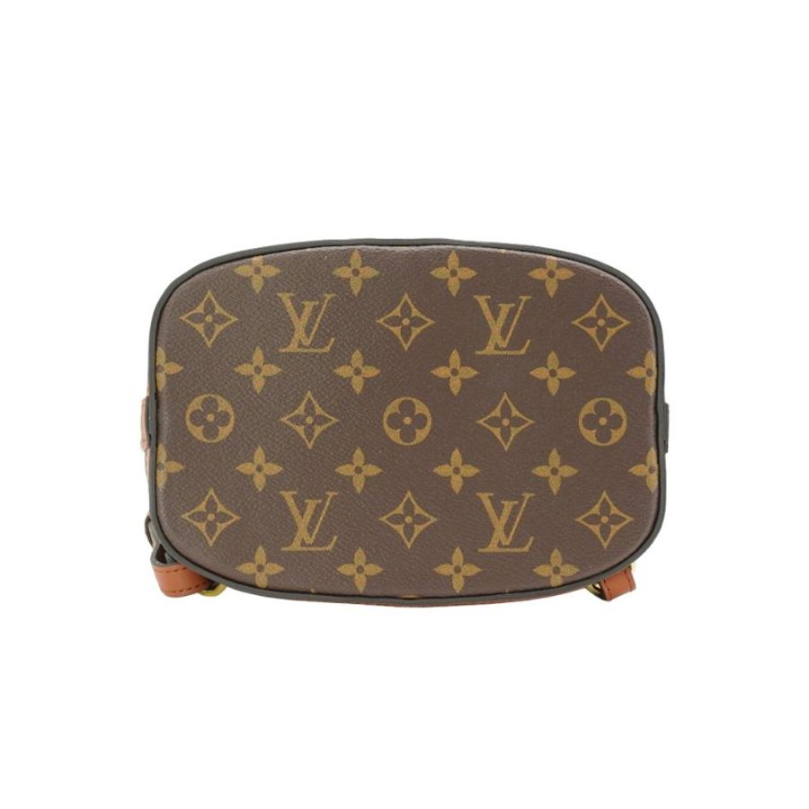 Louis Vuitton Dauphine 帆布金釦後背包(M45142-咖)-3